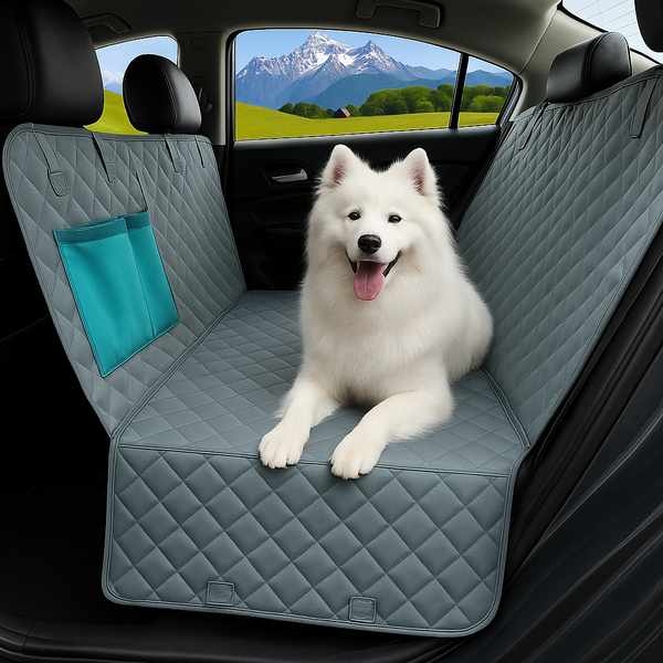 Dog Car Seat Cover – Waterproof, Scratch-Proof Hammock | Protects Seats from Fur, Mud, Spills & Scratches | Safe, Non-Slip Travel for Dogs